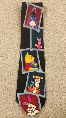 Corbata para hombre Winnie Pooh by Exquisite Apparel 100 % seda (T12/B8) Foto 1 de 2