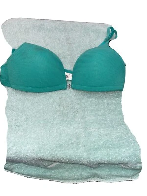 Fredericks Of Hollywood Removable Straps Push Up Green Bra New With Tags - Image 1 of 4