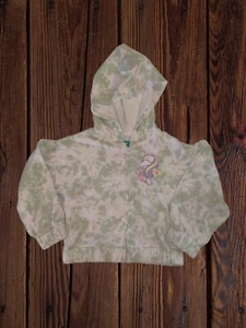 Size 6 Green Tie Dye Unicorn Hoodie For Girls - Picture 1 of 13
