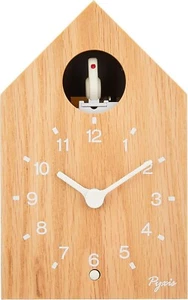Seiko Wall Clock Cuckoo Clock PYXIS Wooden Frame Natural Wood NA609A JAPAN NEW - Picture 1 of 6