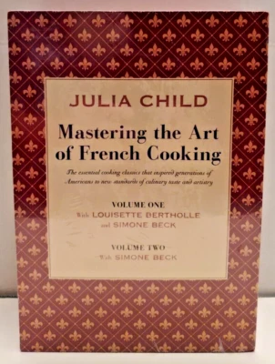 NEW SEALED Julia Child Mastering the Art of French Cooking 2 Vol Slipcover Set Foto 1 de 4
