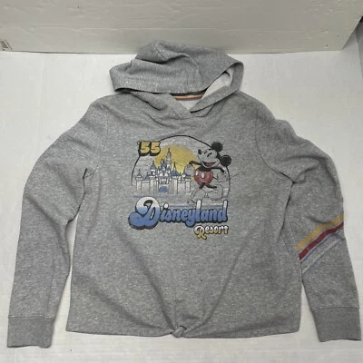 Disneyland Resort Mickey Pullover Hoodie Womens L Retro Knotted Waist 55 Castle - Image 1 of 4