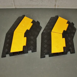 (2) Electriduct Cable Protector CP-RPS-212-RT-YL, 2 Channel, 45° Right Turn - Picture 1 of 7