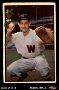 1953 Bowman #77 Mickey Grasso Senators 2 - GOOD B53C 01 5014