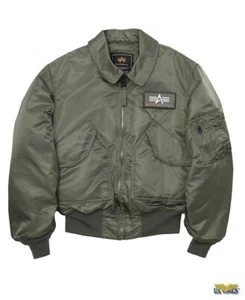 Chaqueta Hecha en EE. UU. CWU 45P Alpha Industries Ejército Piloto de Vuelo Bombardero Militar AF - Imagen 1 de 20