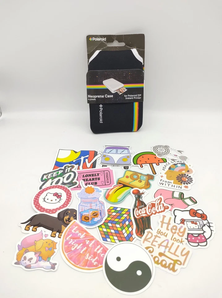 Black Polaroid Neoprene Pouch for The Polaroid ZIP Mobile Printer PLZIPNPB NEW - Image 1 of 4