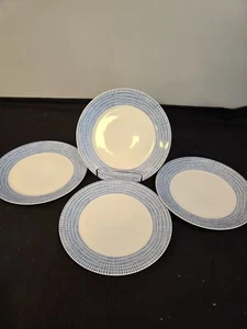 Set of 4 Arzberg Form 2000 Salad Plate – Blue Grid – Vintage German MCM Style - Picture 1 of 14