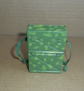 vintage HASBRO GI JOE camo FIELD TELEPHONE BACKPACK - Marine Communications 60s - Picture 1 of 8