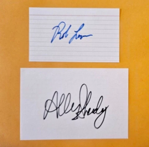 ROB LOWE SIGNED & ALLY SHEEDY SIGNED AUTOGRAPH - ST ELMO'S FIRE Cover