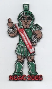 OA  2006 NOAC Die-cut Michigan State Univ. "Sparty" Mascot Patch , Mint - Picture 1 of 1