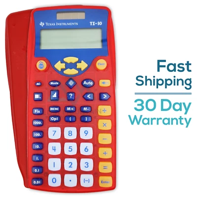 Used Ti-10 Elementary Calculator by Texas Instruments Ti 10 Ti10 - Image 1 of 2