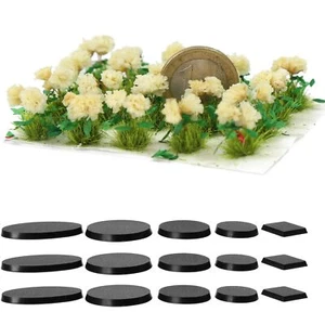 One Pack Gardenia Flower Cluster Model Base Model Railway Diorama Scenery PJ18ZZ - Picture 1 of 9
