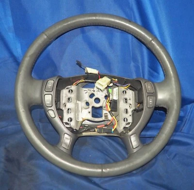 2000-2005 Cadillac Deville Steering Wheel Gray Leather W/Controls OEM *NOTE* - Image 1 of 4