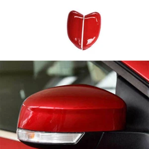 Fit For Ford Focus 2012-2018 Red Exterior Rear View Mirror Cover Trim 2PCS new - Picture 1 of 5