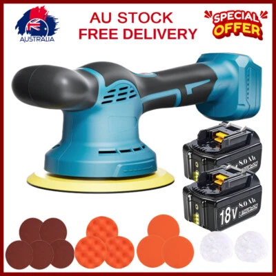 For Makita 18v Battery Brushless Cordless Random Orbital Sander Polisher 150 mm - image 1 of 4