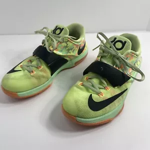 Nike KD VII GS Kids EASTER Lime Grn Multi-color Durant 669942-304 Sz 7Y - Picture 1 of 10