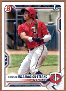 CHRISTIAN ENCARNACION-STRAND - 2021 BOWMAN DRAFT RC - Picture 1 of 2