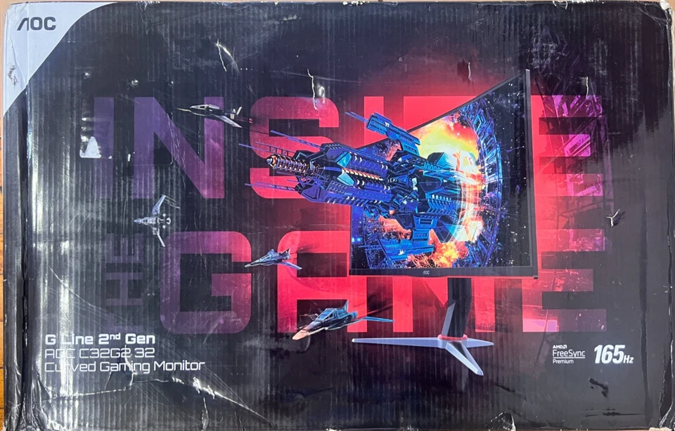 AOC C32G2 32" Curved LED Gaming Monitor - Black - Image 1 of 1