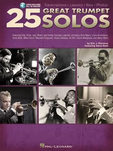 25 Great Trumpet Solos Learn How to Play Music Lessons Book & Play-Along Audio - Picture 1 of 1