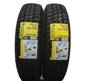 2 x KORMORAN 185/75 R16C 104/102R Vanpro Winter 2020 Winterreifen Voll - Bild 1 von 8