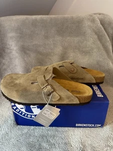 Birkenstock clogs boston soft footbed taupe UK9.5 EU44 - Picture 1 of 8