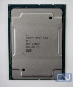 Processeur Intel Xeon Gold 6246 SRFPJ 3,3 GHz 24,75 Mo 12 cœurs LGA3647 qualité B - Photo 1/10