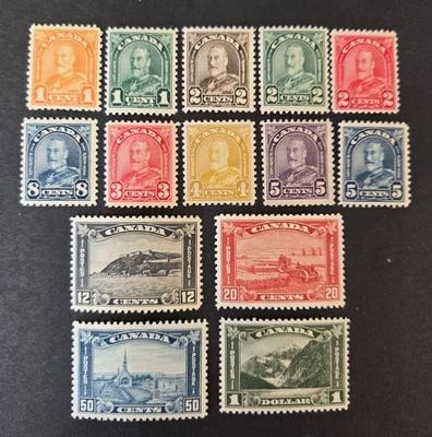 Canada Sc # 162-177 arch leaf set, MH, lot # 49CC2 - Image 1 of 2