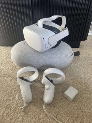 Meta Oculus Quest 2 - 128GB - Advanced All-in-one VR Headset, Controllers, Case - Image 1 of 4