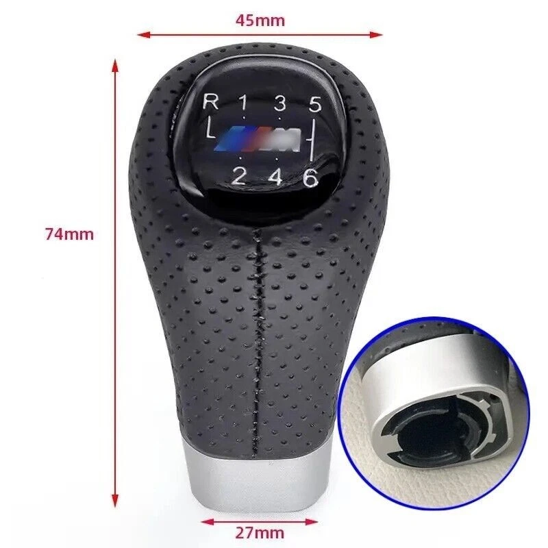 1Pc Manual Gear Shift Knob Lever Handball for BMW 1 3 Series E81 E82 E87 E90 E92 - Image 1 of 4