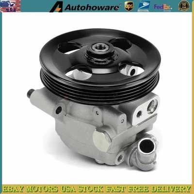 Power Steering Pump with Pulley For Ford Transit-150 250 350 2015-2024 3.5L 3.7L - Image 1 of 3