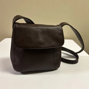 Bolso Bandolera Coach De Colección Pequeño con Solapa 4185 Marrón Caoba Plata 1998 Cuero Cremallera - Imagen 1 de 17