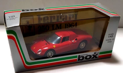 MODEL BOX  1:43 AUTO DIE CAST FERRARI  250 LM PROVA  ROSSO   ART 8434 - Immagine 1 di 4