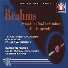 Brahms Symphony No. 1 In C Minor, A... [CD] Johannes Brahms [*READ*, GOOD Cond.]