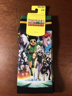 Hunter X Hunter Group Crew Socks NIP /W Tags Bioworld 8-12 - Image 1 of 3