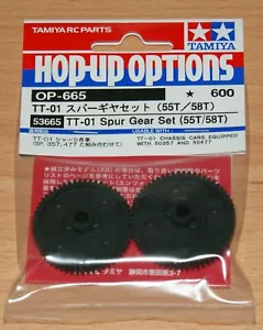Tamiya 53665 TT01 Spur Gear Set (55T/58T)(TT01/TT01D/TT01E/TT01ES/TT01R) - Picture 1 of 3