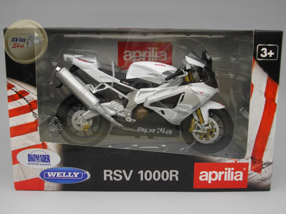 Aprilla RSV 1000R - Welly Moto 1:10 - WE62808WH - Immagine 1 di 1