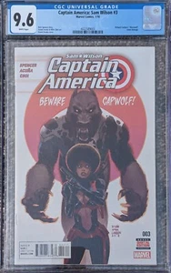 Captain America: Sam Wilson #3 CGC 9.6 (2016) 1st Joaquin Torres New Falcon - Bild 1 von 2
