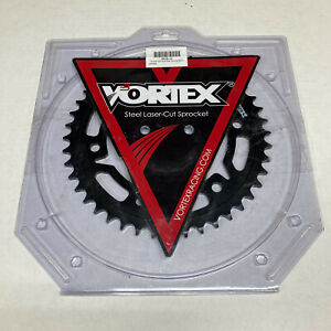 Vortex 251S-44 Black 44-Tooth 530-Pitch Steel Rear Sprocket Vortex Racing 