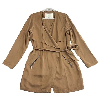 Casaco Cartonnier Anthropologie peito duplo trincheira jaqueta militar tamanho grande - Imagem 1 de 4