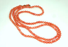Long Coral Necklace Chain about 1900 Coral