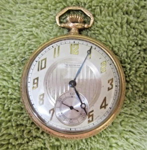 WALTHAM WATCH MOD 1894 15 JEWEL Size 12 GRADE 220, 1929, 20 YR GF CASE - REPAIR - Picture 1 of 6