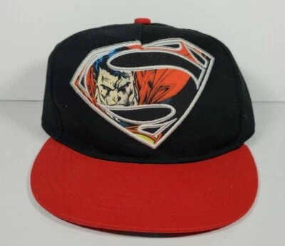 DC Superman Youth Size Hat - Red Black  (New, with Tags) - Image 1 of 2