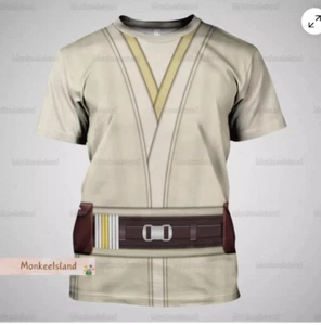 Halloween Star Wars Qui Gon Jinns Disfraz 3D CAMISETA REGALO HALLOWEEN MEJOR PRECIO - Imagen 1 de 3