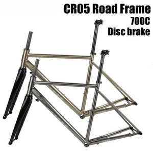 Road Bike Disc Brake Frameset 700C Internal Routing with Carbon Fiber Front Fork - Picture 1 of 34