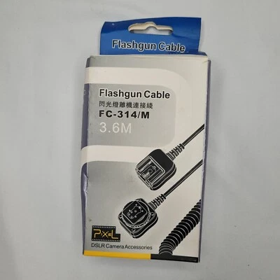 New, Open Box Pixel Flashgun Pigtail Cable FC-314/S for Panasonic/Olympus DSLR - Image 1 of 3