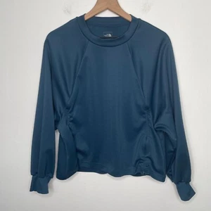 The North Face Womens Blue Pullover Crewneck Sweatshirt Size Medium Casual - Picture 1 of 6