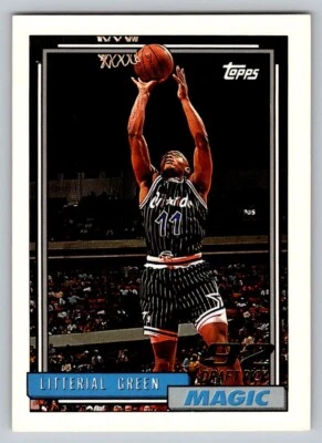 1992-93 Topps - #299 Litterial Green (RC) - Image 1 of 2