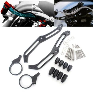 Remote Reservoir Shocks Bracket Mount Clamp For Harley Street Glide FLHX 2014-23 - Picture 1 of 21