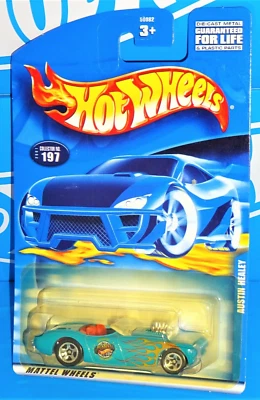 Hot Wheels 2001 Mainline #197 Austin Healey Blue w/ 5SPs Office Of The Mayor - Image 1 of 2