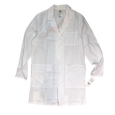 Cherokee Scrubs Men's 38" Lab Coat Style CK412 White Size M NWT - Image 1 of 4